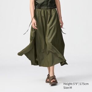 Uniqlo C Gather Long Slit Skirt
